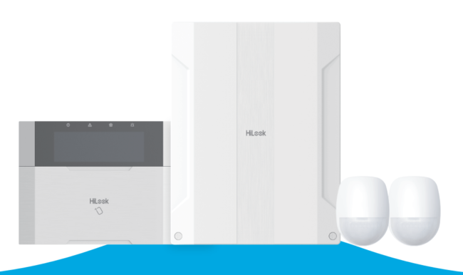 Hikvision Hilook Wired Alarm Kit - 1X Alarm Panel, 1X Keypad, 2X PIR Sensors, 3X Tags, 1x Power Supply