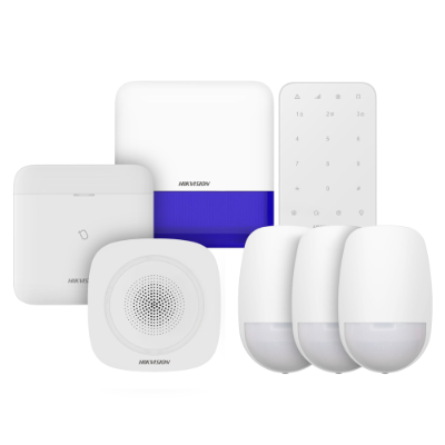 Hikvision AX PRO Hub Kit, 1x Alarm Hub, 1x Keypad, 2x Sounder, 3x PIR Detector