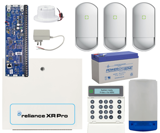 Hills Security Alarm System Reliance XRPro with Optex Detectors