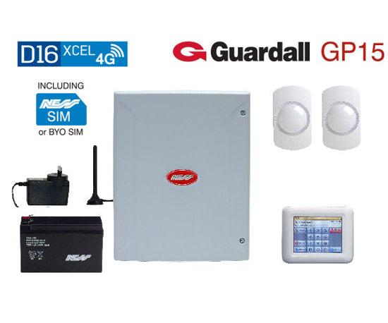 NESSD16XCEL 4G NAVIGATOR KEYPAD & GUARDALL GP15 PIR KIT | K-9416