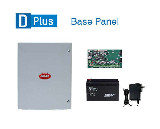 Ness DPlus 8 Zone Base Panel inc Plug Pack & Battery
