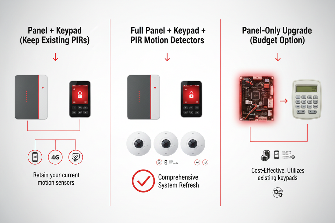 Hills Reliance alarm upgrade path — R4, R8, R12 and NX to Reliance XR and XR Pro comparison guide