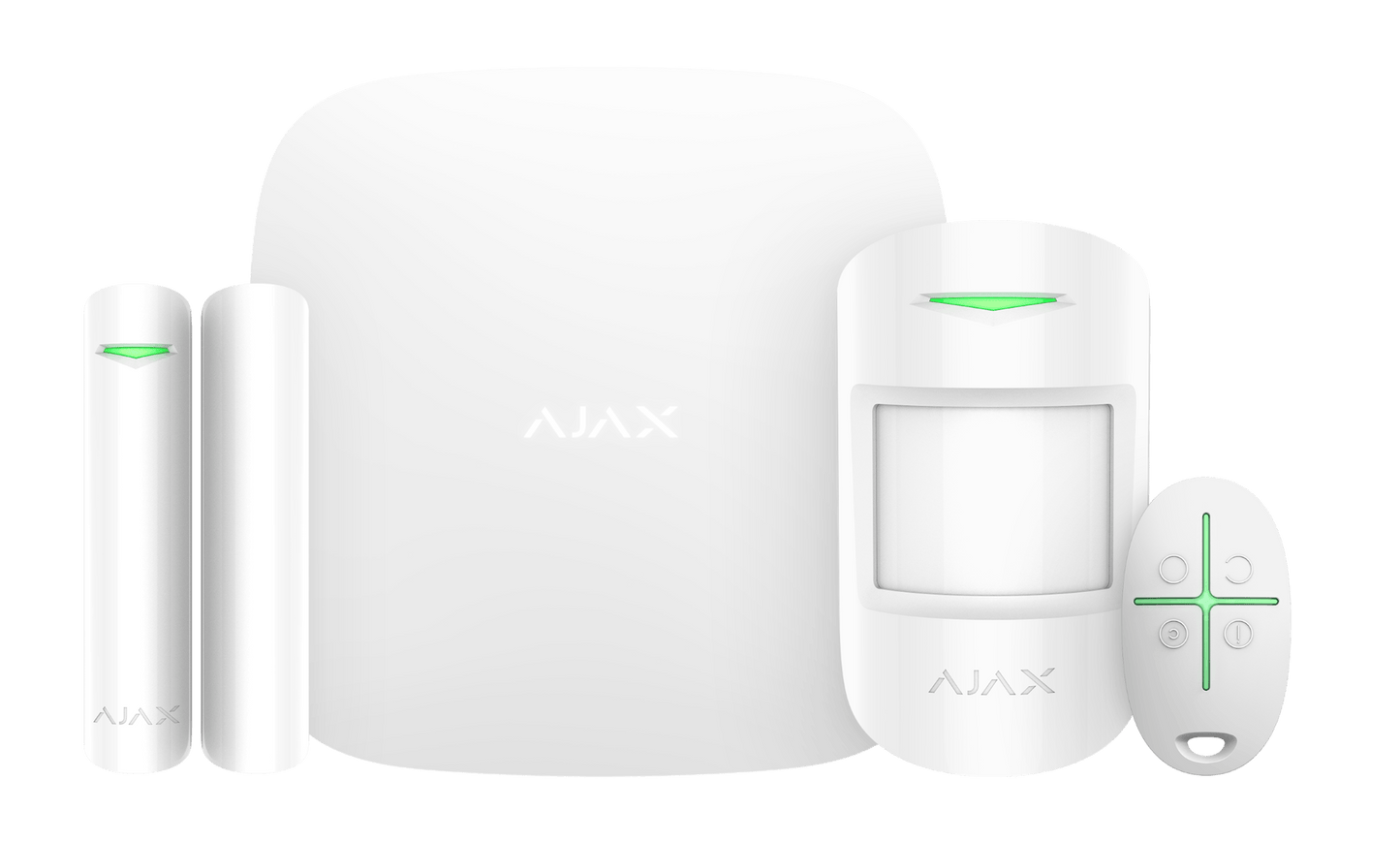 Ajax Alarm Kit For Apartment - Wireless 4G Security Inc HUB2 4G, REED, PIR