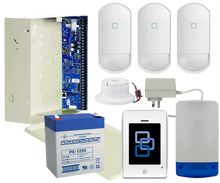 Reliance XR alarm kit with touchscreen keypad, siren and 3 PIR motion detectors