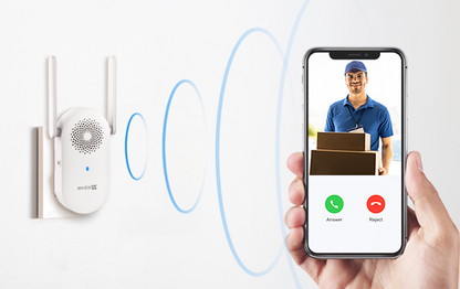 Smart WiFi Doorbell Chime - Wireless Plug-In Door Bell Chime with WiFi Extender