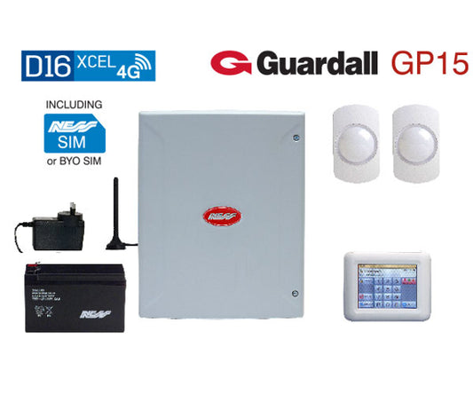 NESSD16XCEL 4G NAVIGATOR KEYPAD & GUARDALL GP15 PIR KIT | K-9416