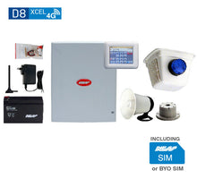 NESS D8XCEL 4G ALARM PANEL WITH NAVIGATOR KEYPAD & SIREN